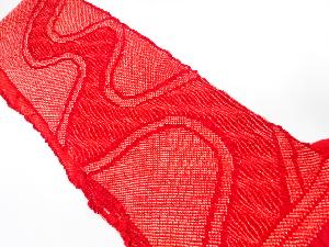 正絹　振袖用　絞り　帯揚げ